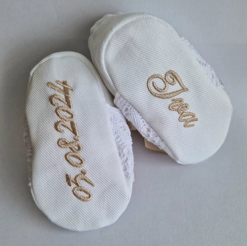 Taufschuhe Winter Baby Junge Mädchen, Taufstiefel aus Fleece, Schuhe für Taufe weiss warm