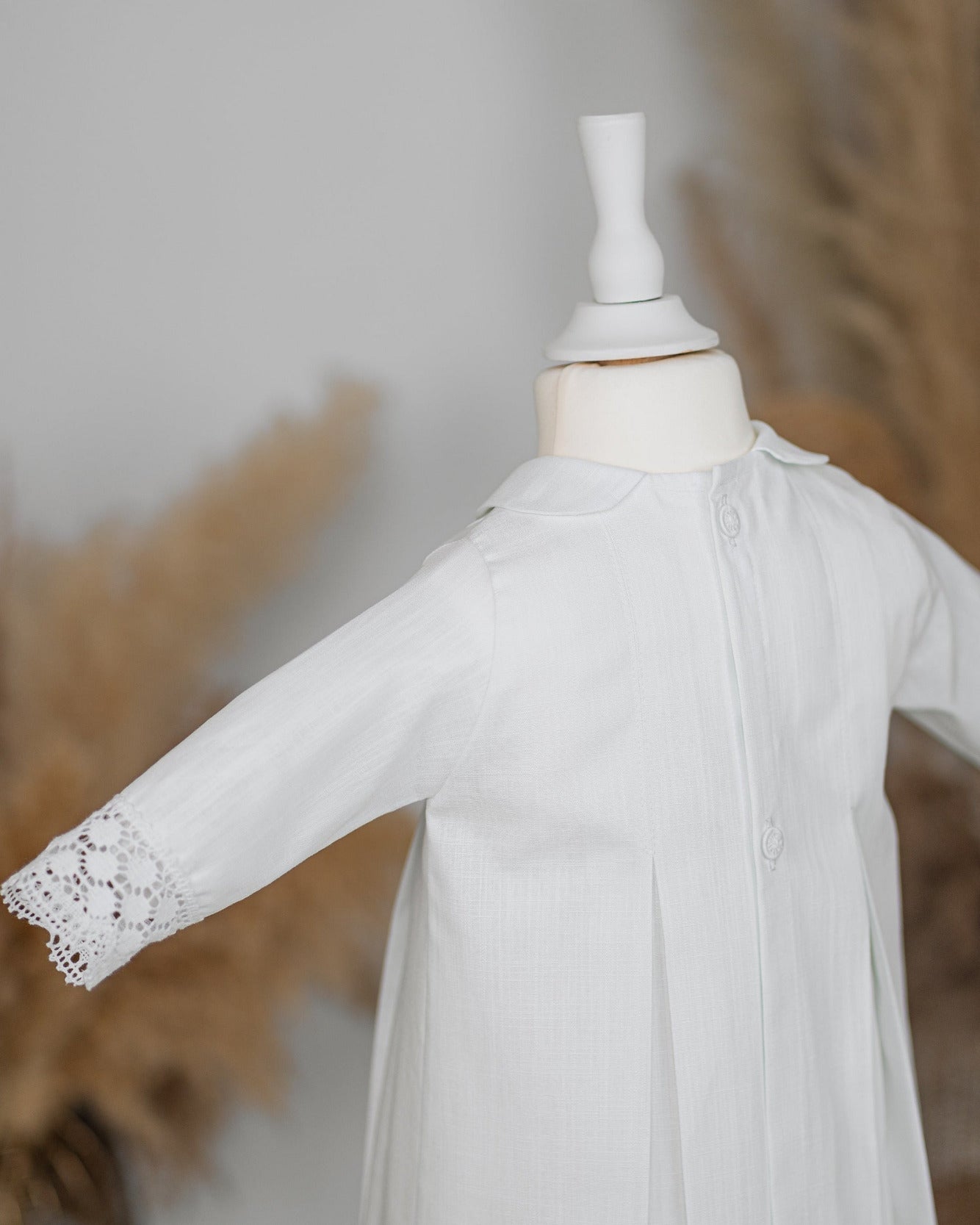 PAULA Taufkleid mit Mütze, Baumwolle, für Jungen und Mädchen im Ministrantenkleid-Design