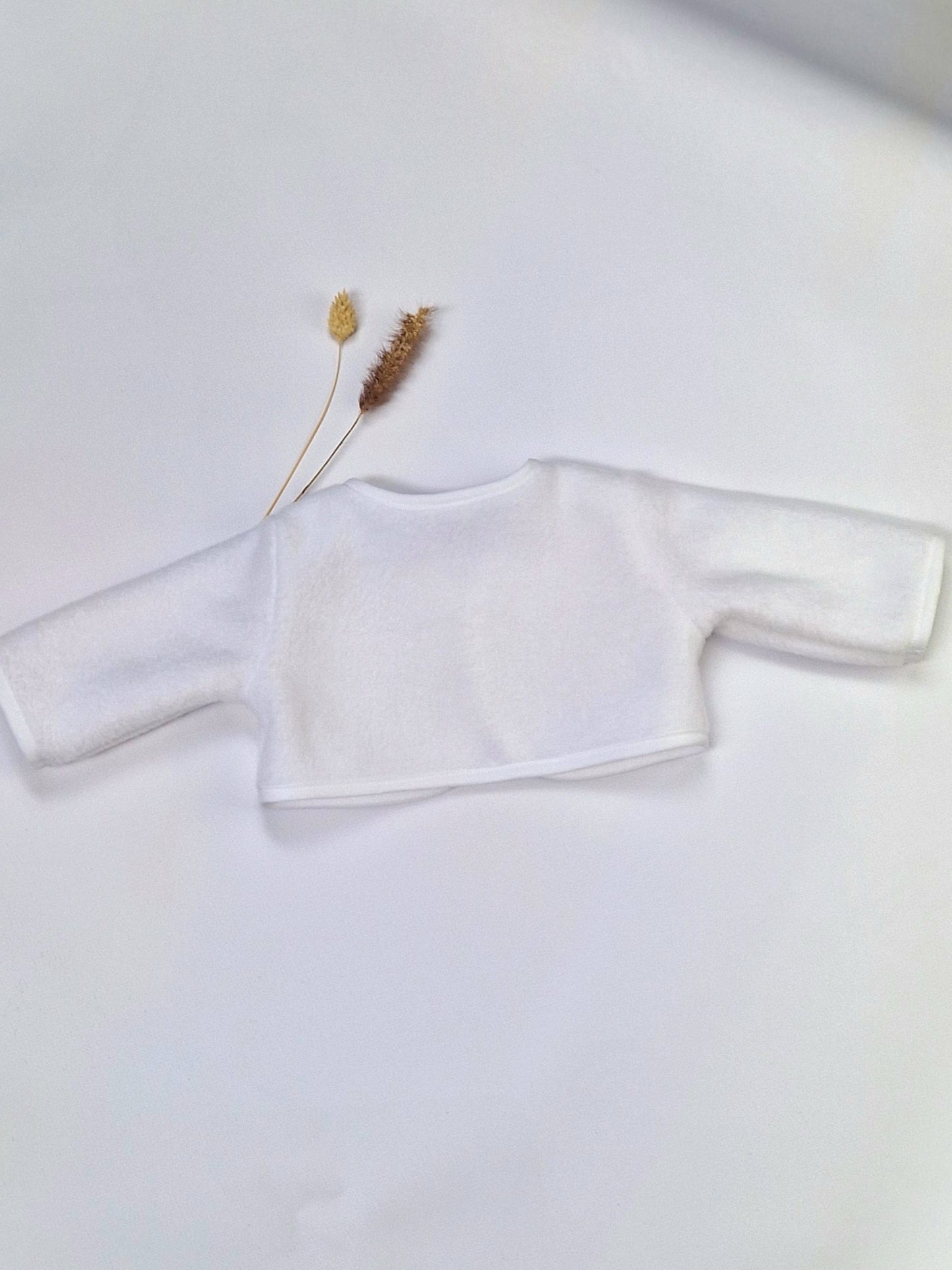 Taufjacke aus Fleece, Fleecejäckchen für Babys