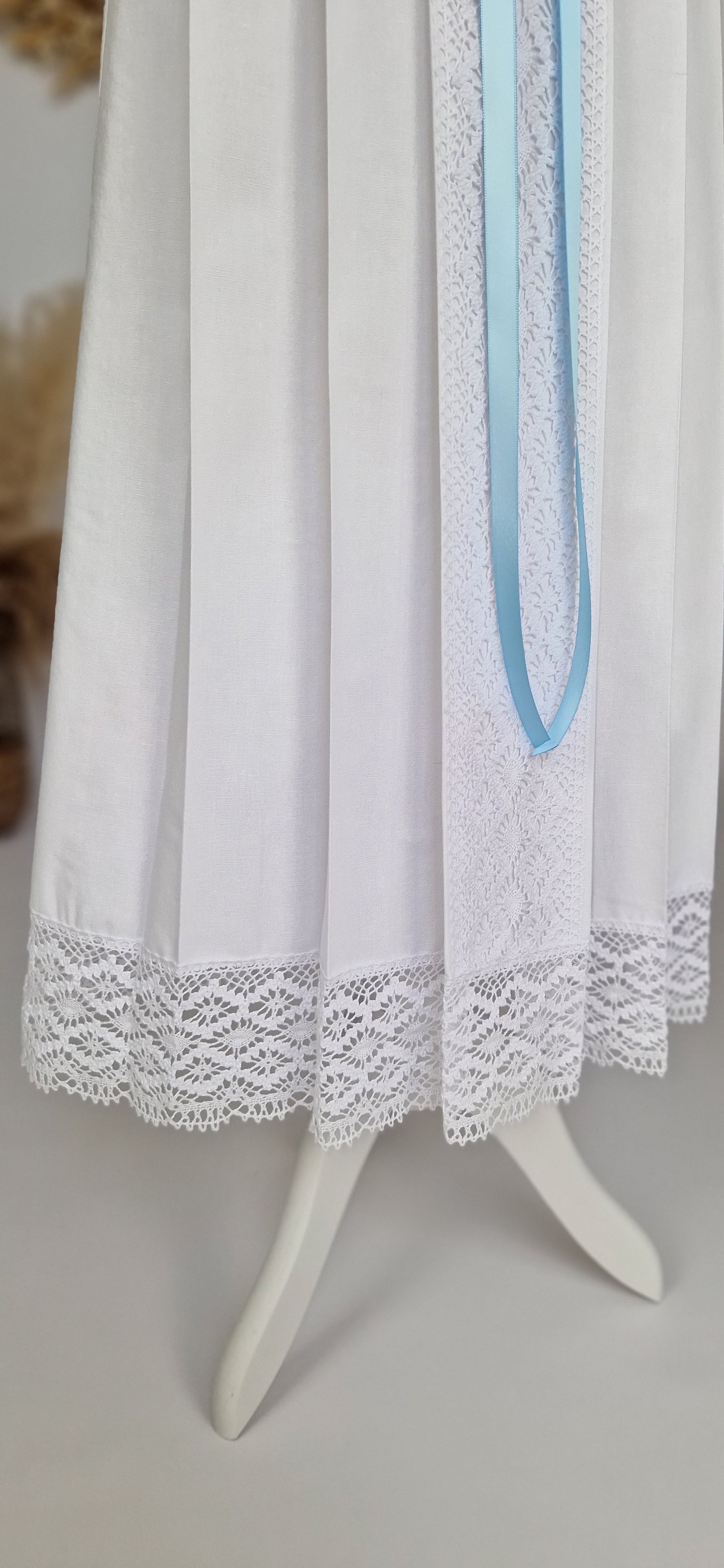 MAX Taufkleid ohne Ärmel für Junge und Mädchen aus Baumwollleinen
