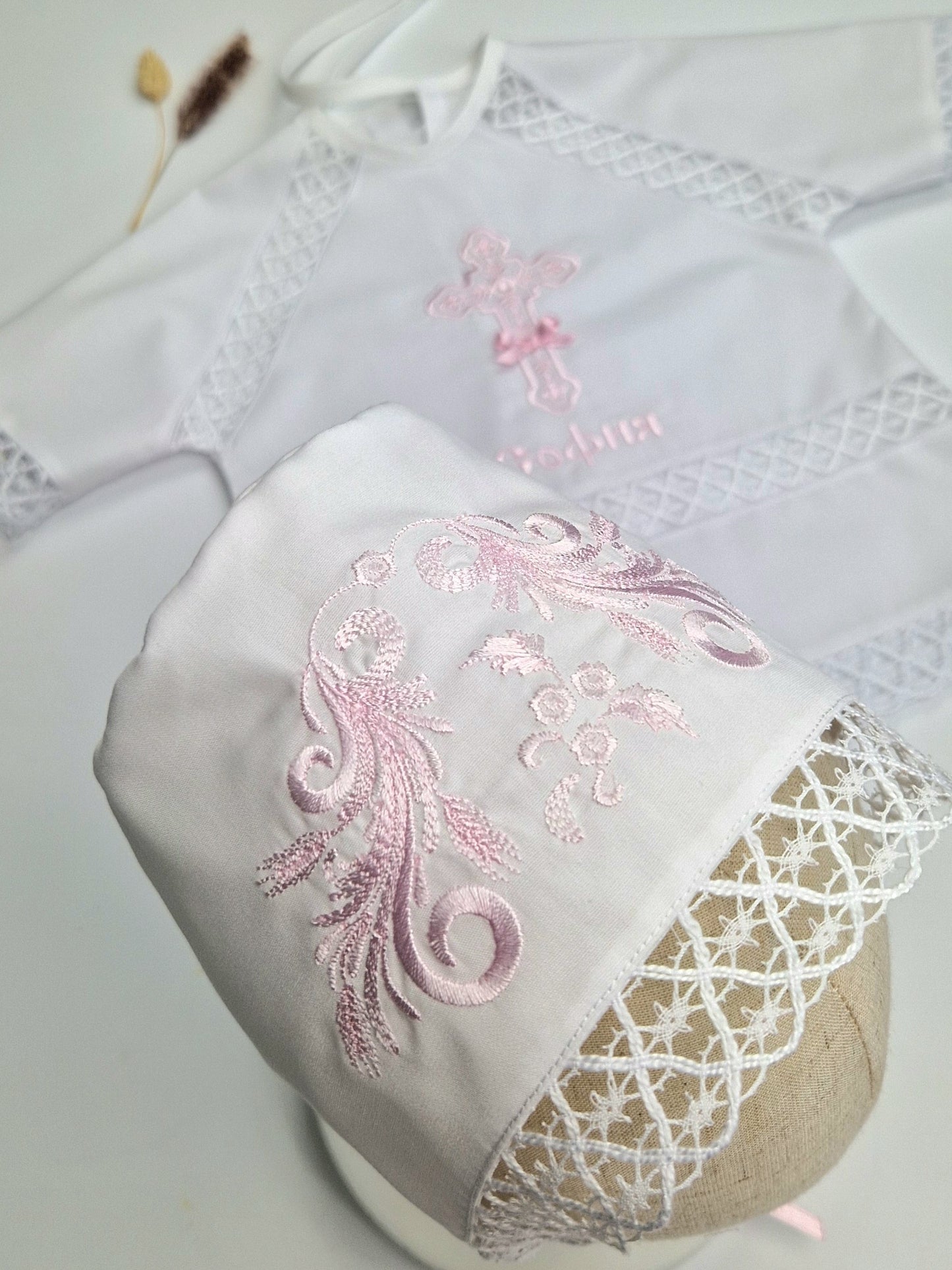 Taufkleid für orthodoxe Taufe, крестильный набор, крестильная рубашка, полотенцe