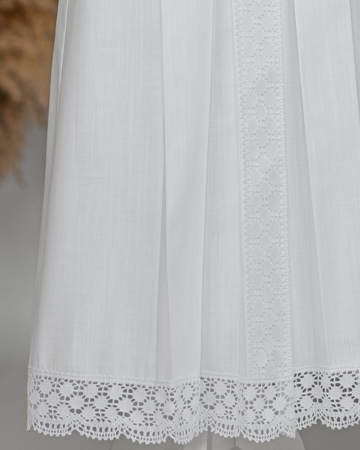 PAULA Taufkleid mit Mütze, Baumwolle, für Jungen und Mädchen im Ministrantenkleid-Design