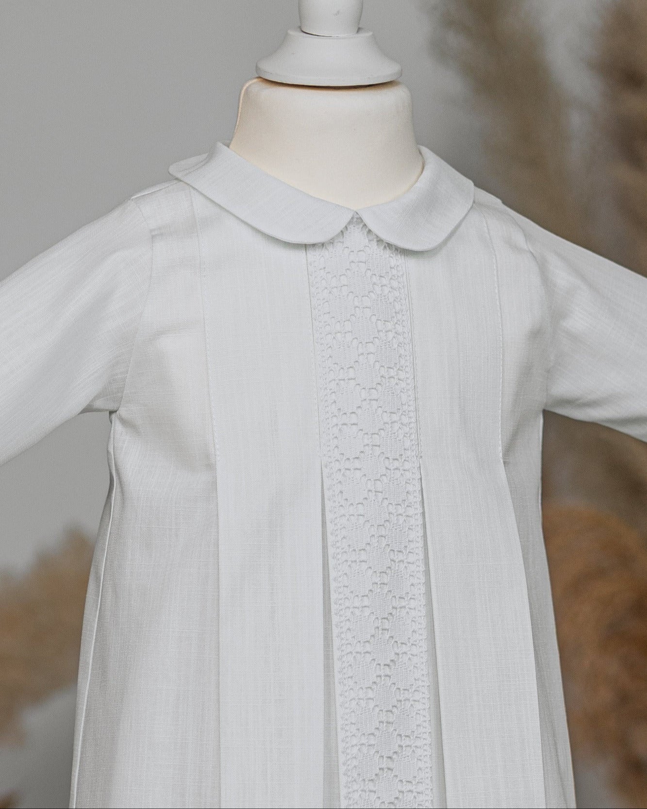 PAULA Taufkleid mit Mütze, Baumwolle, für Jungen und Mädchen im Ministrantenkleid-Design