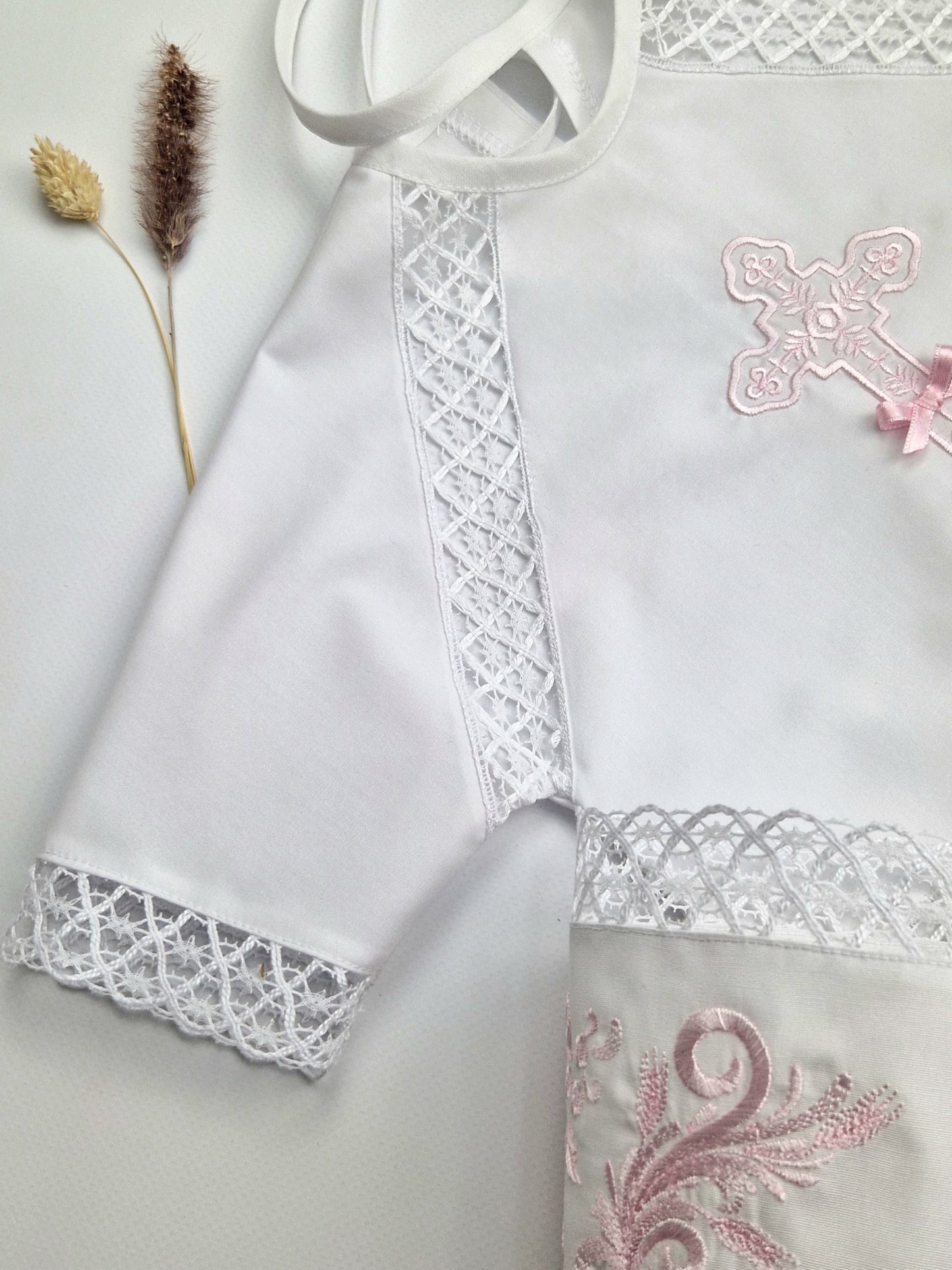 Taufkleid für orthodoxe Taufe, крестильный набор, крестильная рубашка, полотенцe
