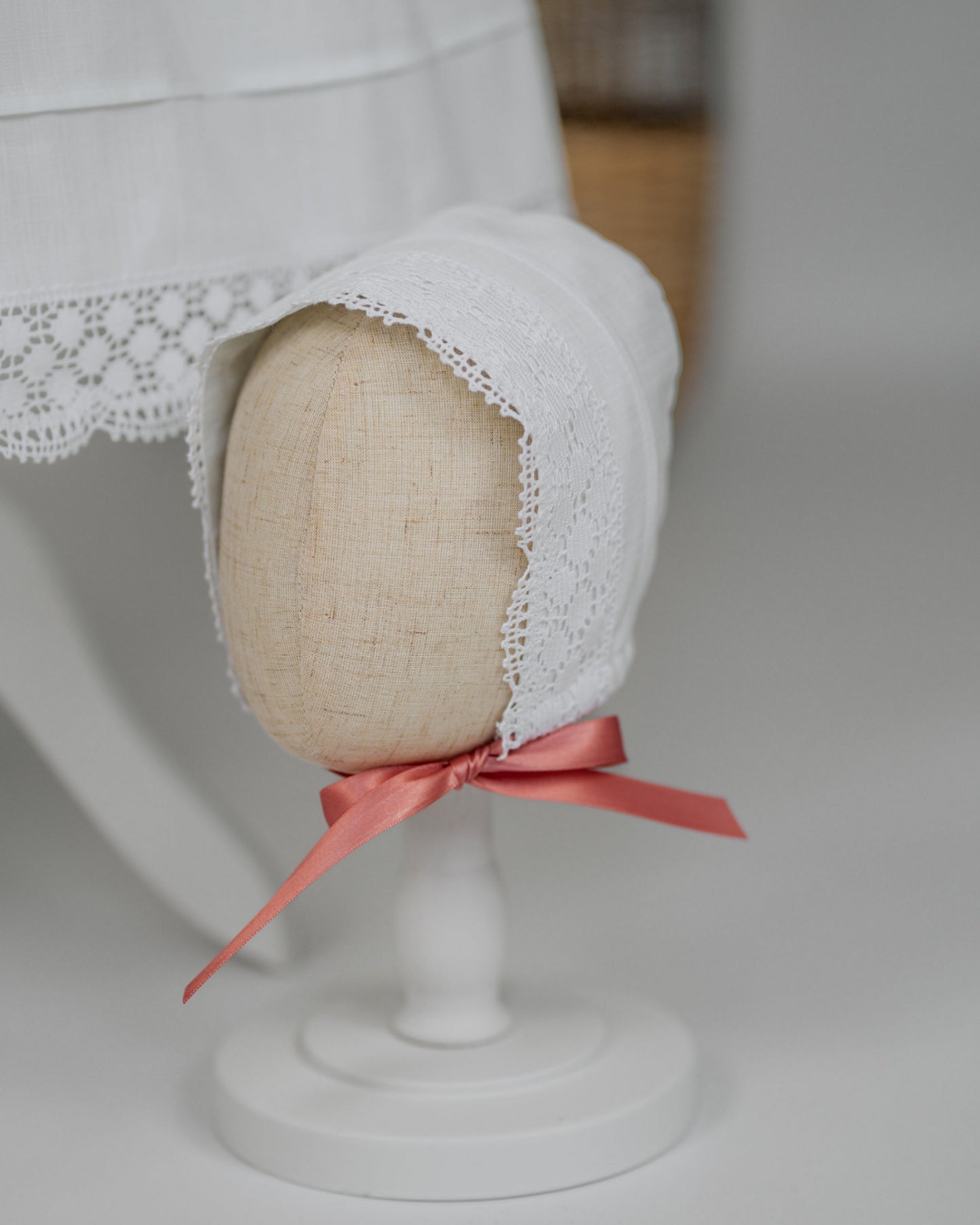 BRUNI Taufkleid mit Mütze für Junge und Mädchen, Baumwolle, Familientaufkleid