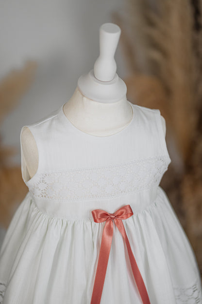 BRUNI Taufkleid mit Mütze für Junge und Mädchen, Baumwolle, Familientaufkleid