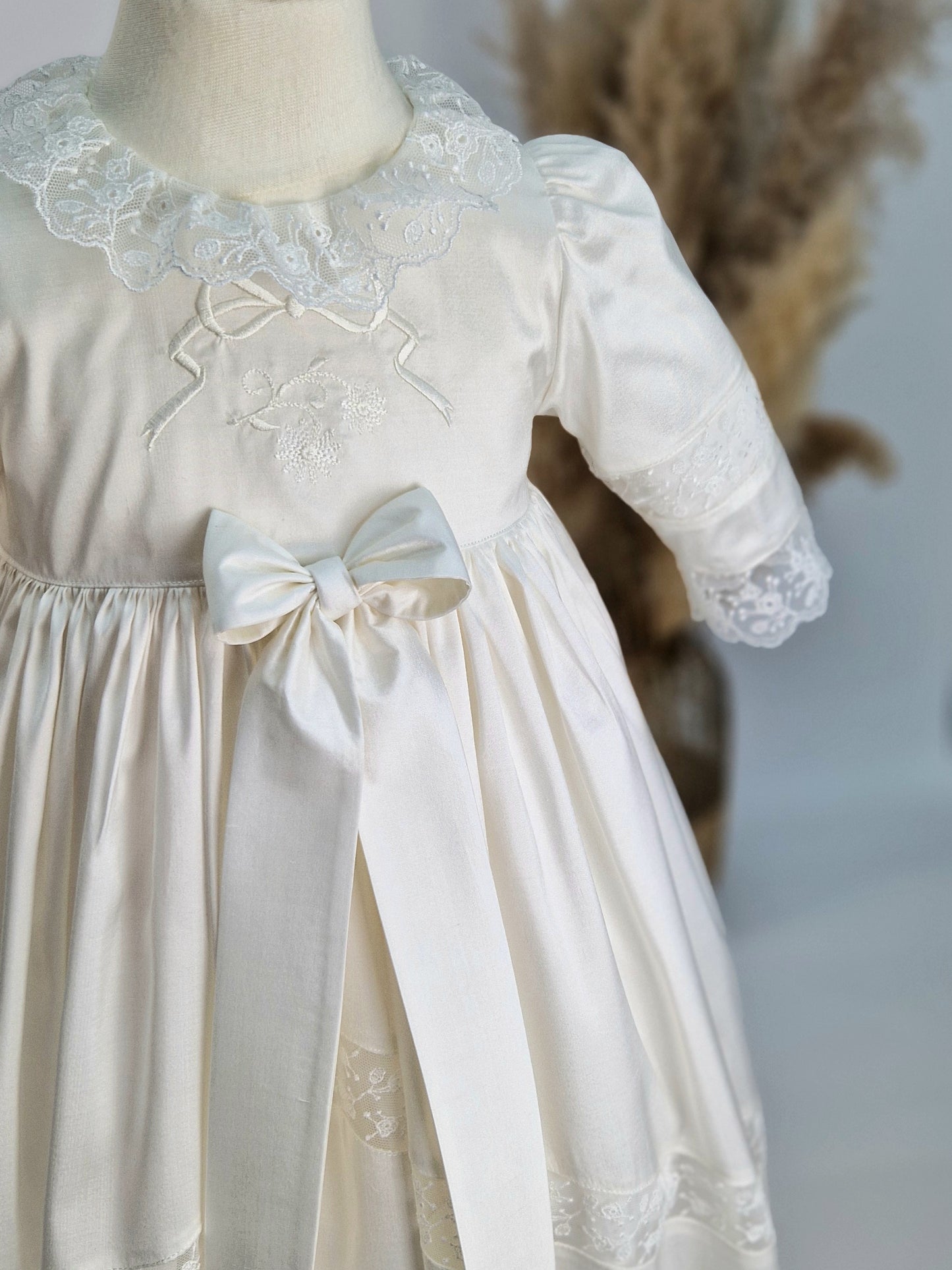 WILHELM Taufkleid aus Seide mit Mütze, für Jungen und Mädchen