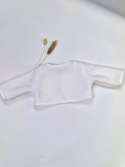 Taufjacke aus Fleece, Fleecejäckchen für Babys