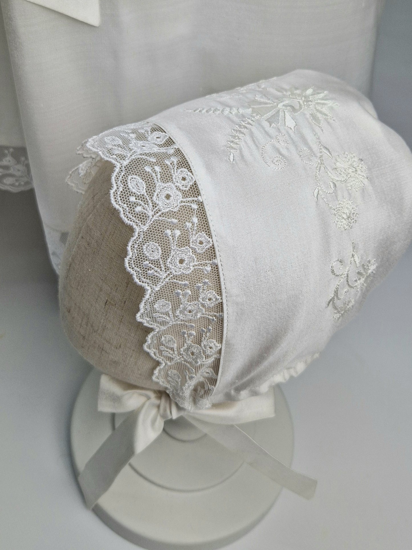 WILHELM Taufkleid aus Seide mit Mütze, für Jungen und Mädchen