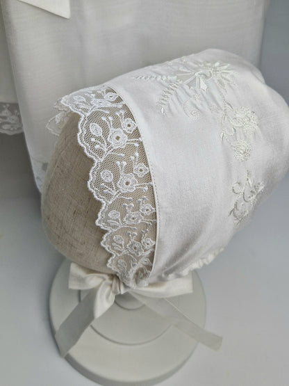 WILHELM Taufkleid aus Seide mit Mütze, für Jungen und Mädchen