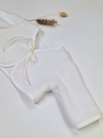 Taufjacke aus Fleece, Fleecejäckchen für Babys