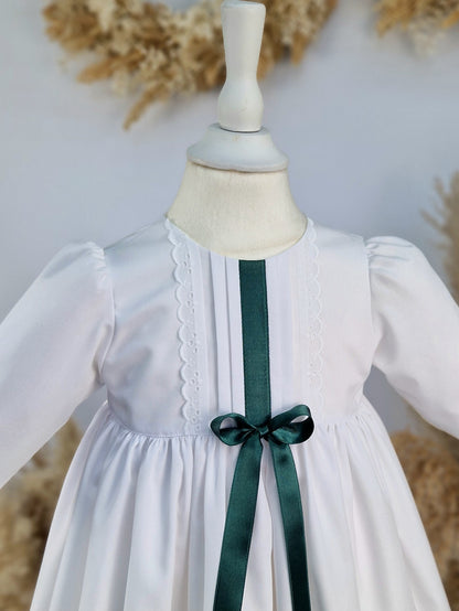 HANNES Taufkleid vintage für Junge und Mädchen,  Baumwolle, Baumwollspitze