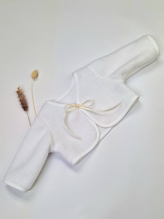 Taufjacke aus Fleece, Fleecejäckchen für Babys