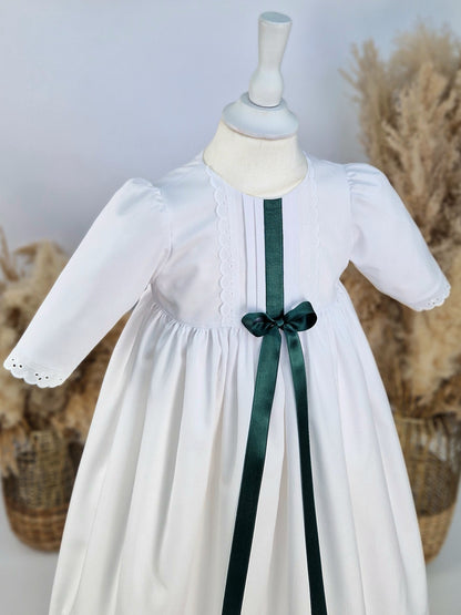 HANNES Taufkleid vintage für Junge und Mädchen,  Baumwolle, Baumwollspitze