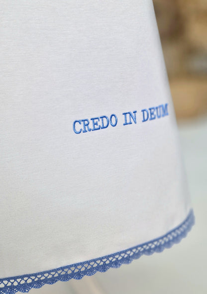 PAÓLO Taufkleid mit Mütze aus Baumwolle für Jungen und Mädchen, mit IHS Schrift