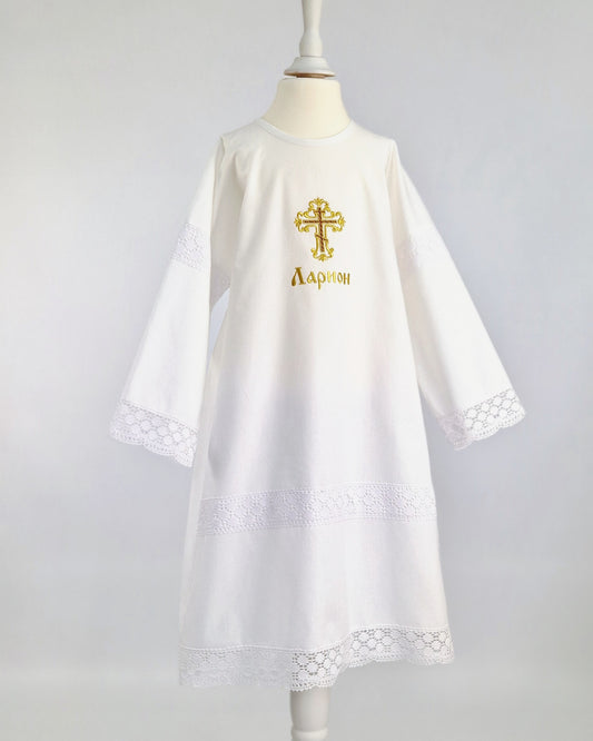 Taufkleid für Großkind, orthodoxe Taufe, крестильная рубашка для ребёнка