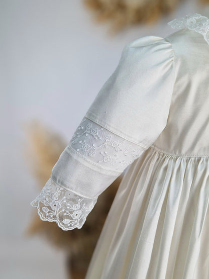 WILHELM Taufkleid aus Seide mit Mütze, für Jungen und Mädchen
