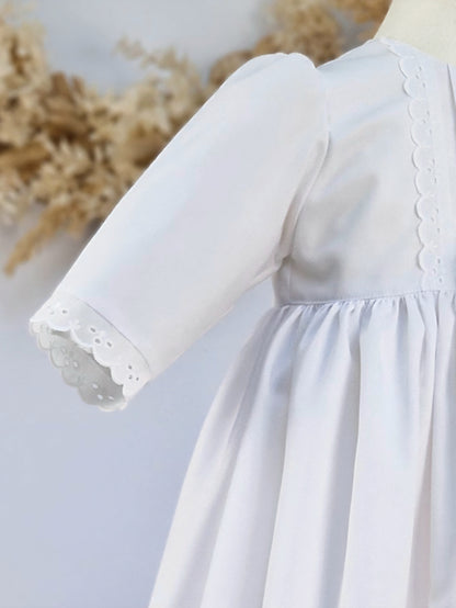 HANNES Taufkleid vintage für Junge und Mädchen,  Baumwolle, Baumwollspitze